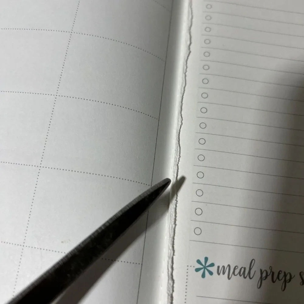 Erin Condren Planner Petite Used Meal Prep Cover Page written on
